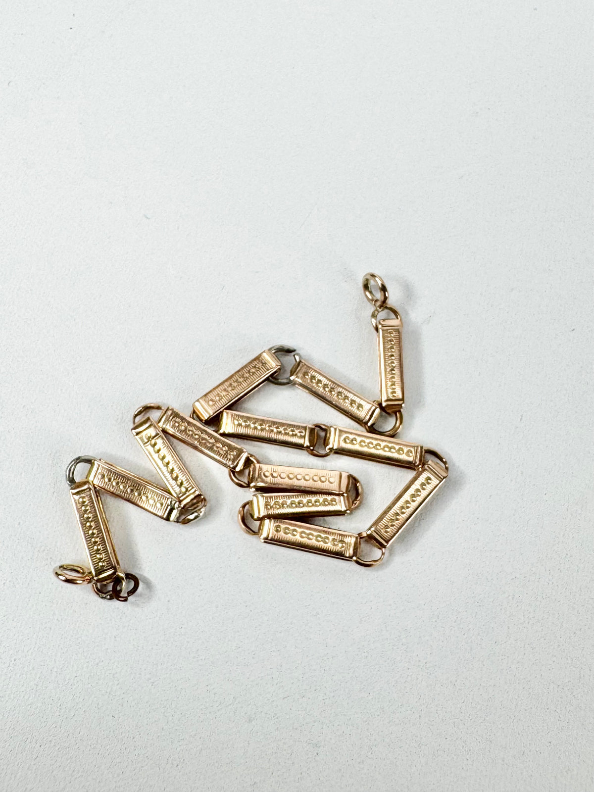 Vintage 18ct Rose Gold Bar Bracelet