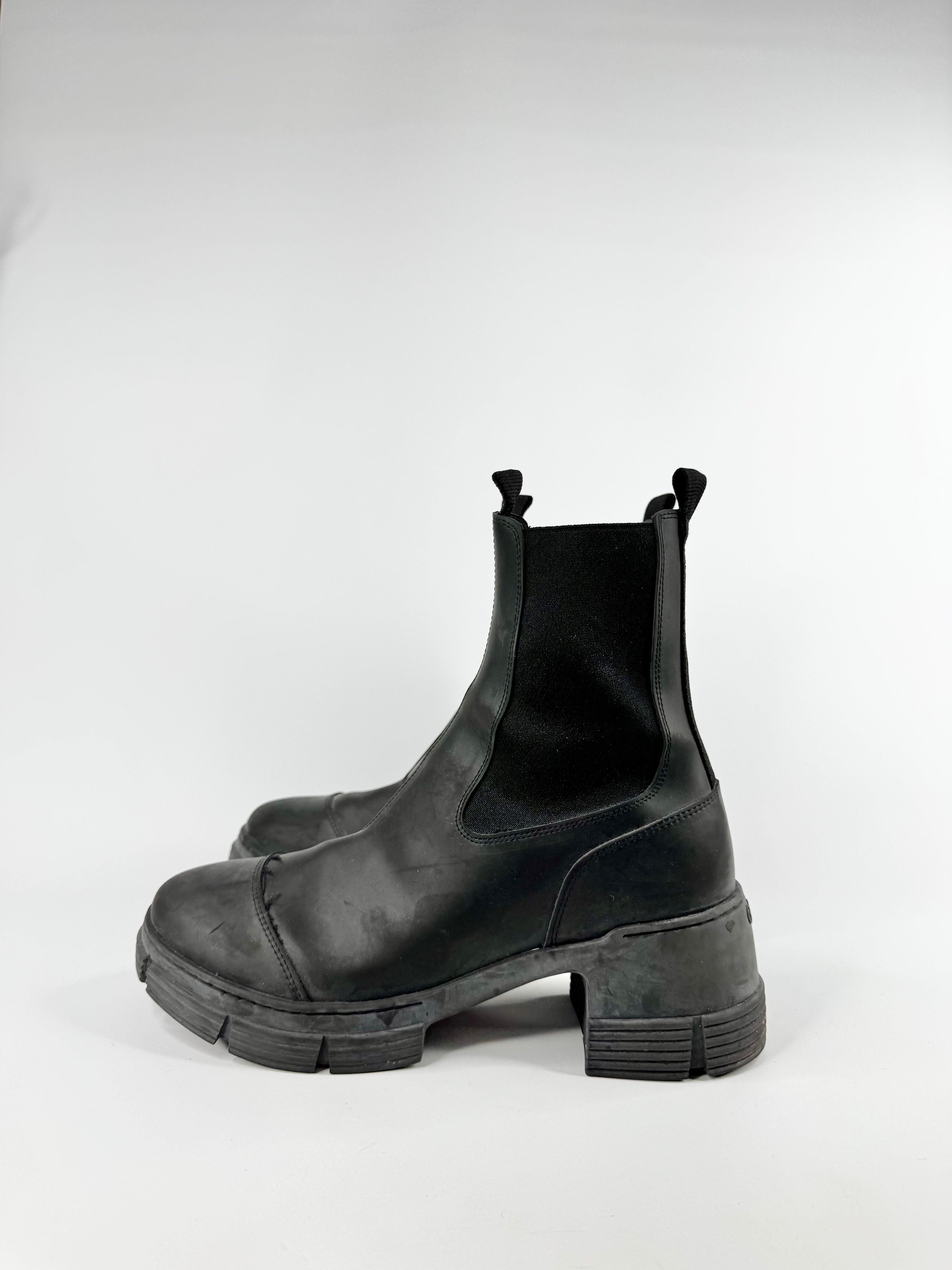 Ganni Black Combat Boots - EU40