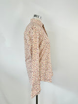 Paul Smith Rose Pattern Peach Shirt - 18/45