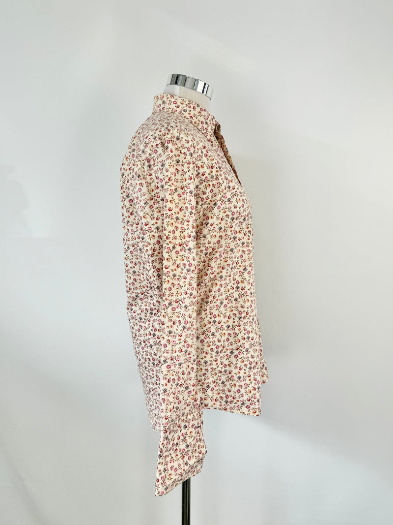 Paul Smith Rose Pattern Peach Shirt - 18/45