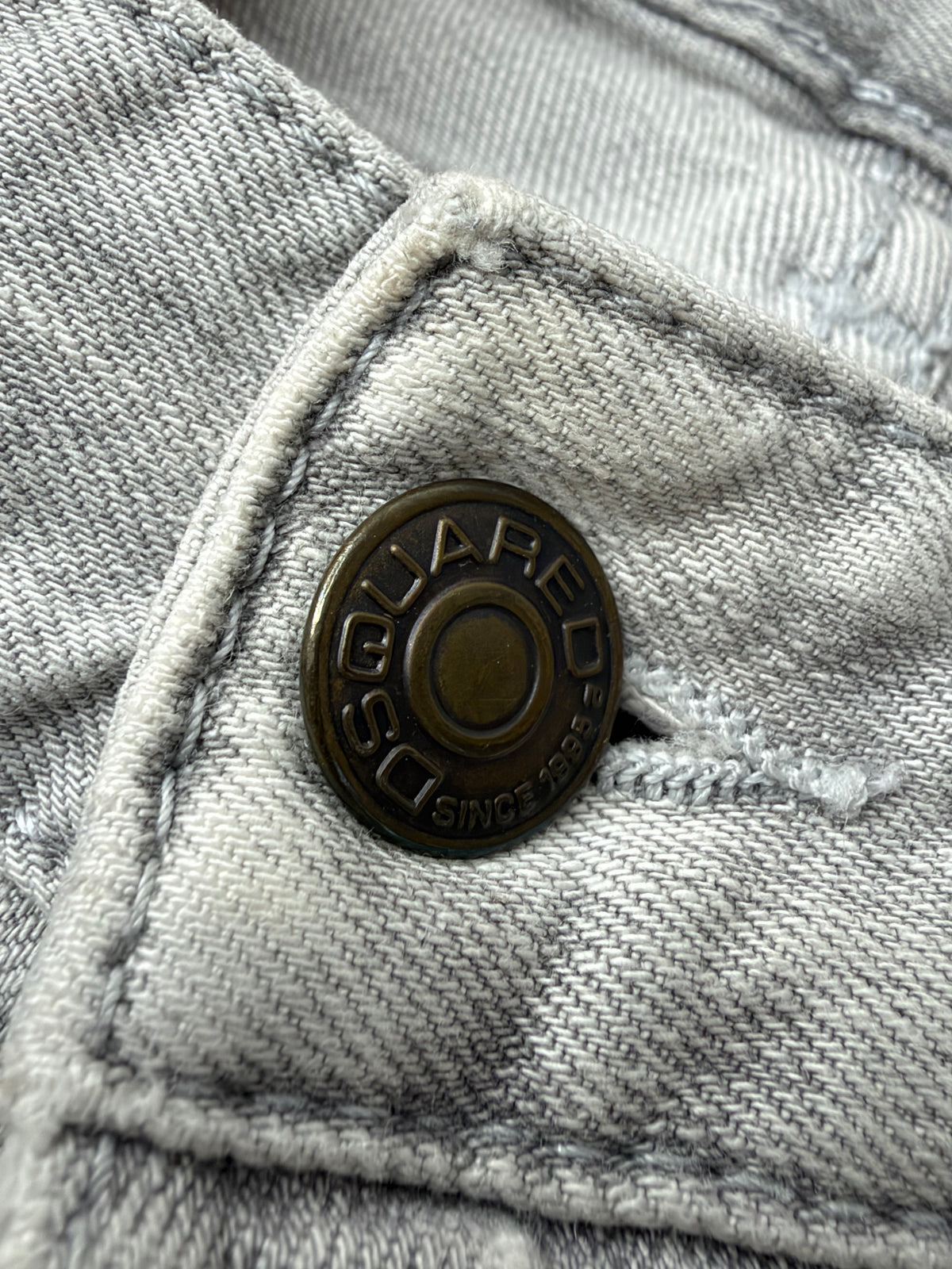Dsquared Grey Distressed Italian Made Jeans - 50