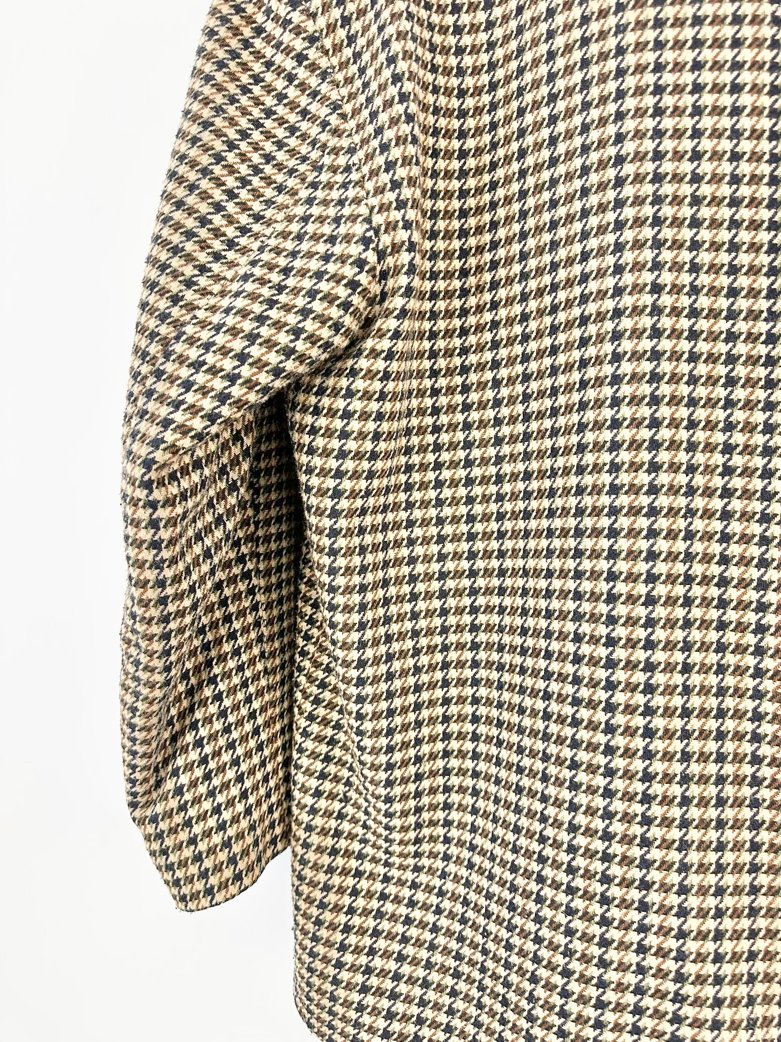 MFW Vintage Diary Cream & Green Hounds Tooth Blazer - AU12