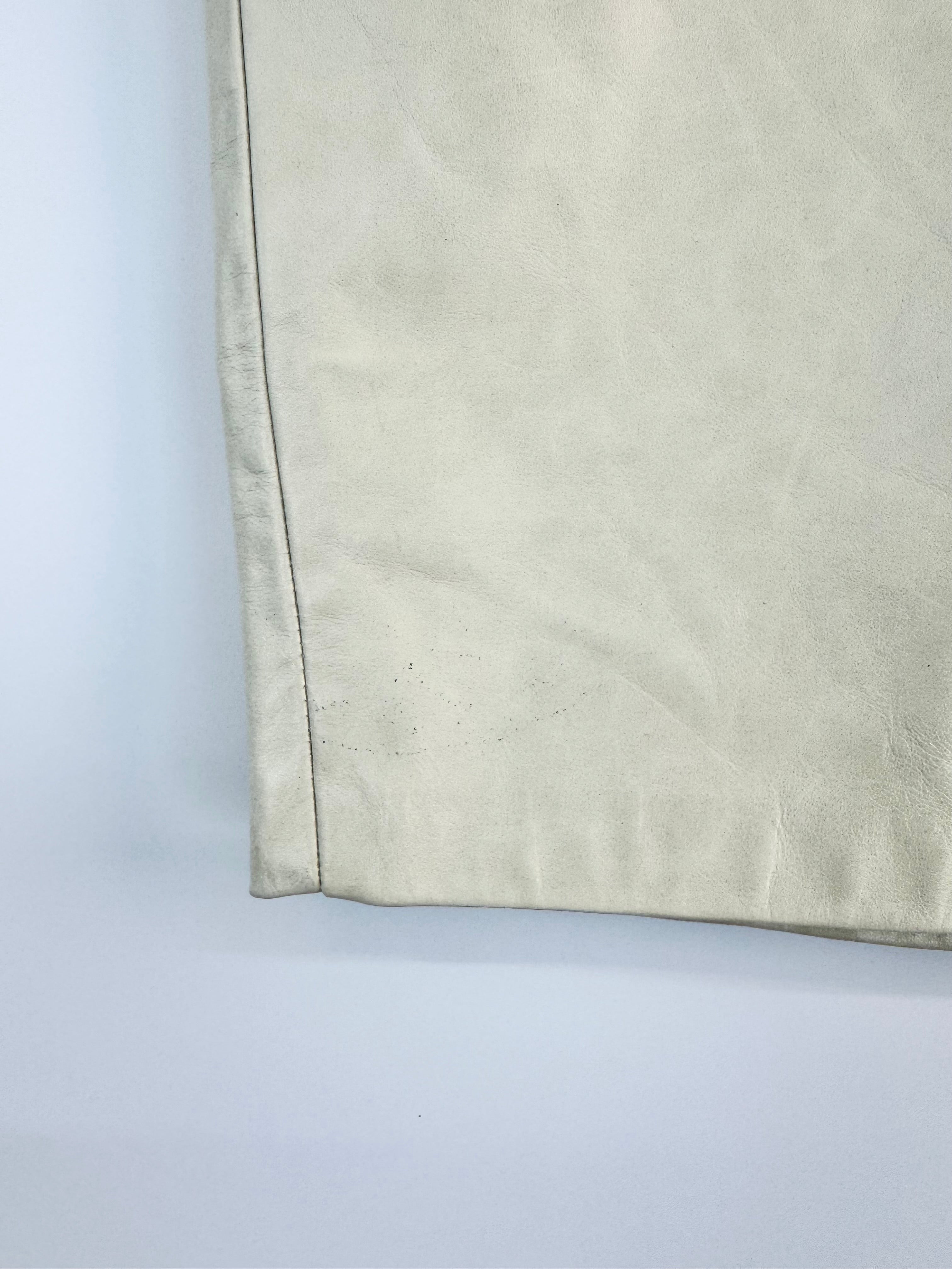 Oris Cement Leather Skirt - AU10/12