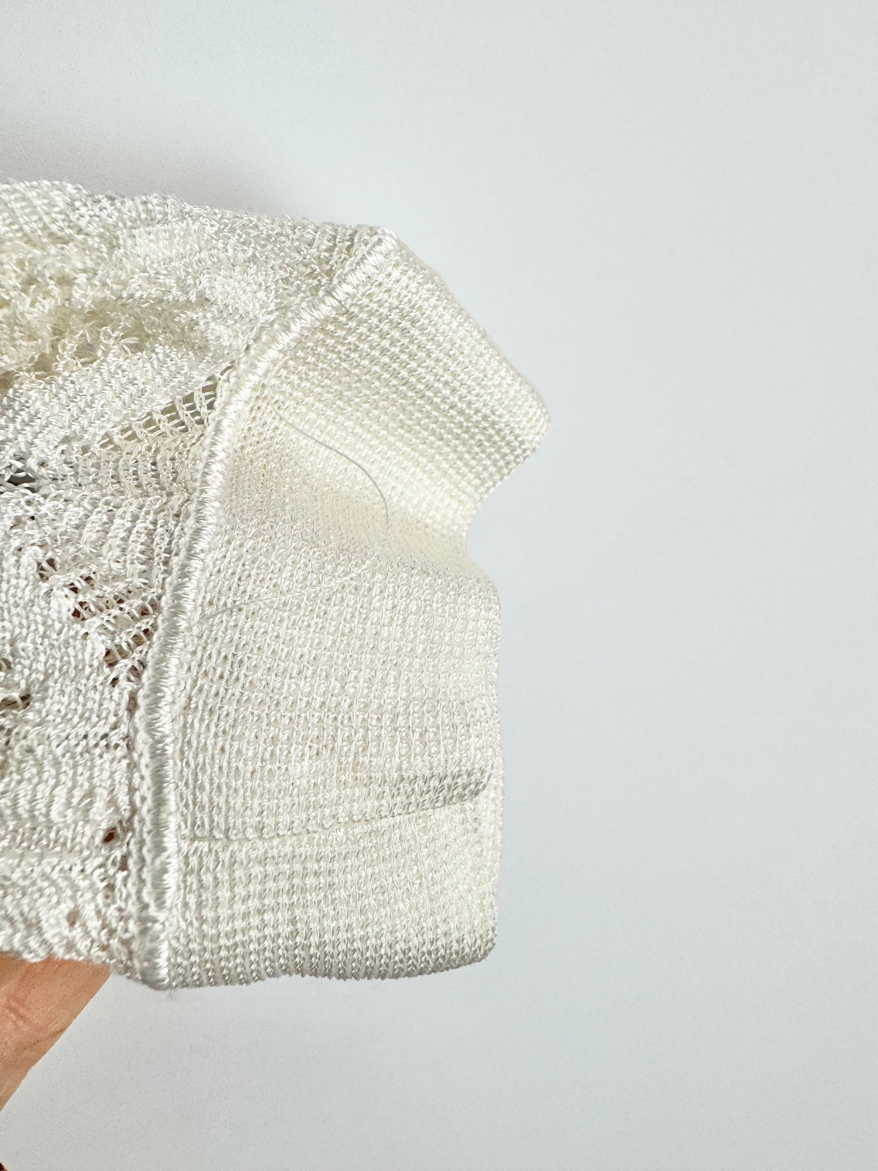 Missoni White 3D Knitted Cardigan - AU8