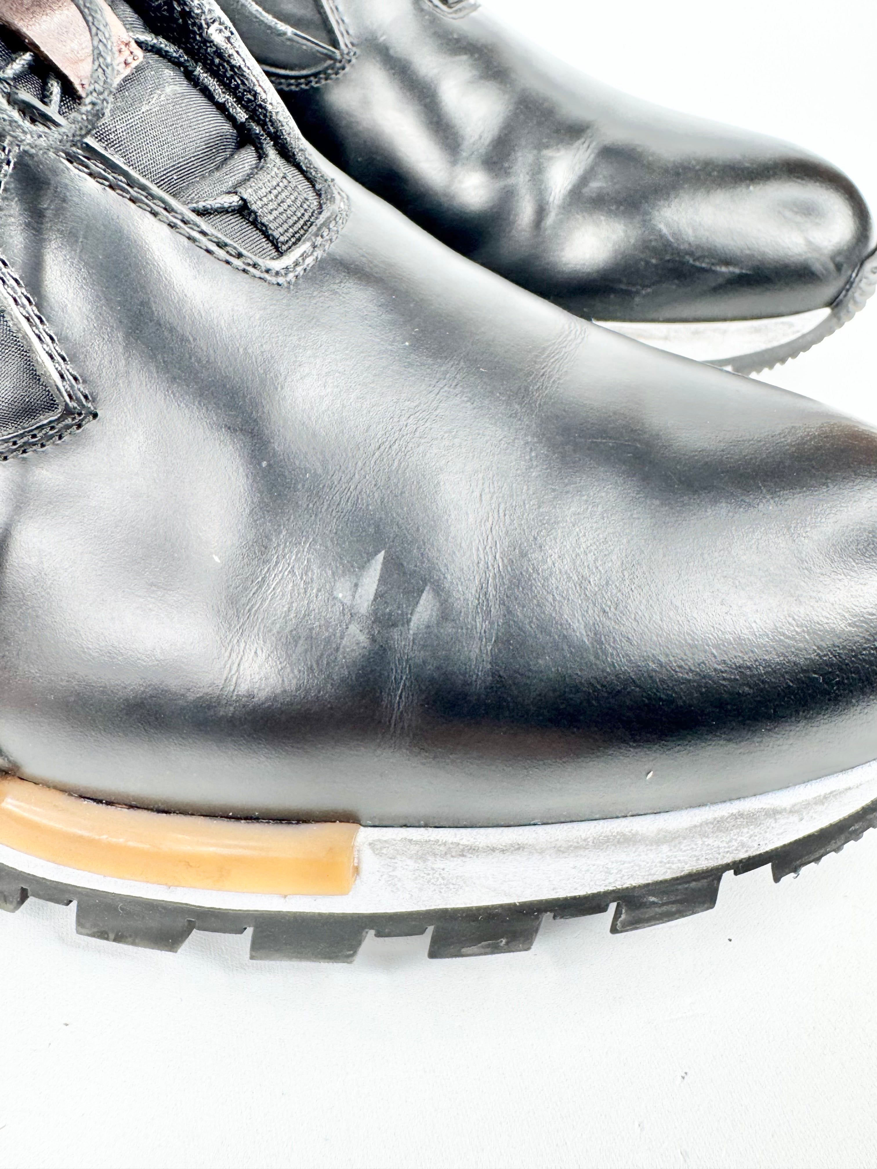 Berluti Black 'Fast Track' Leather Sneakers - EU43.5