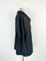 Marithé + François Girbaud Black Wool Buttoned Cardigan - AU10
