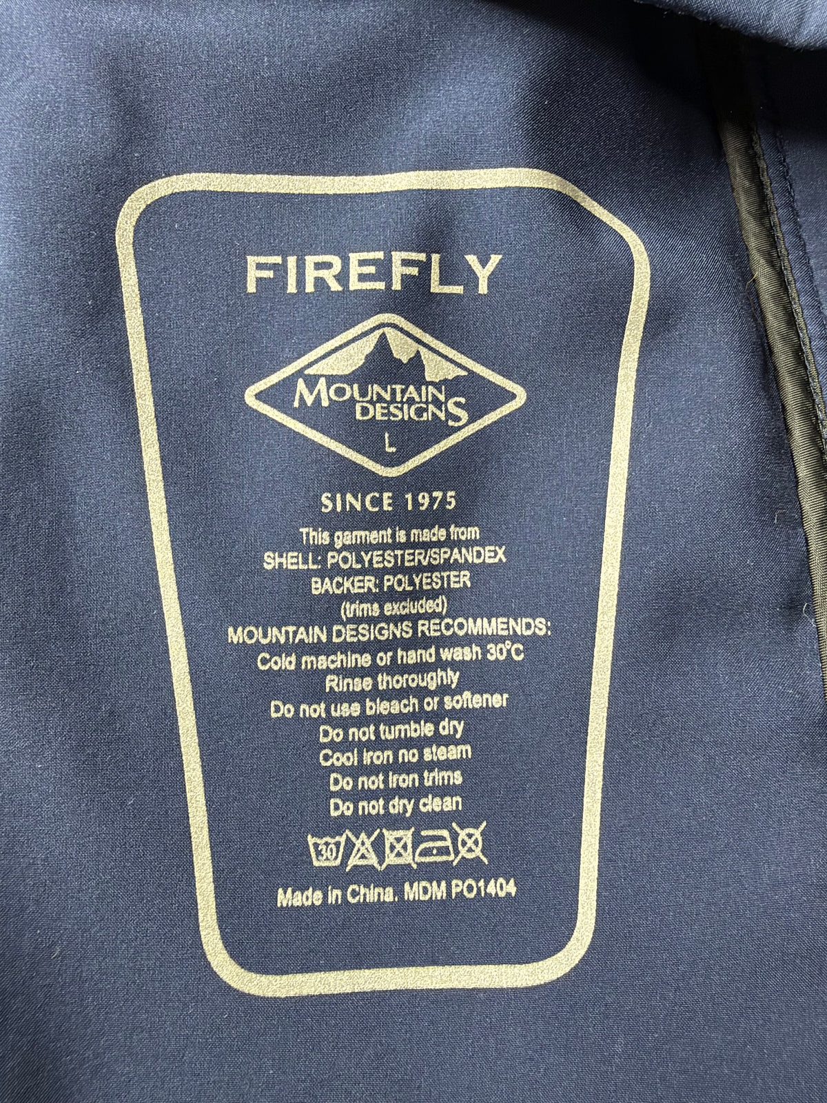Mountain Designs Navy 'Firefly' Soft Shell Jacket - L