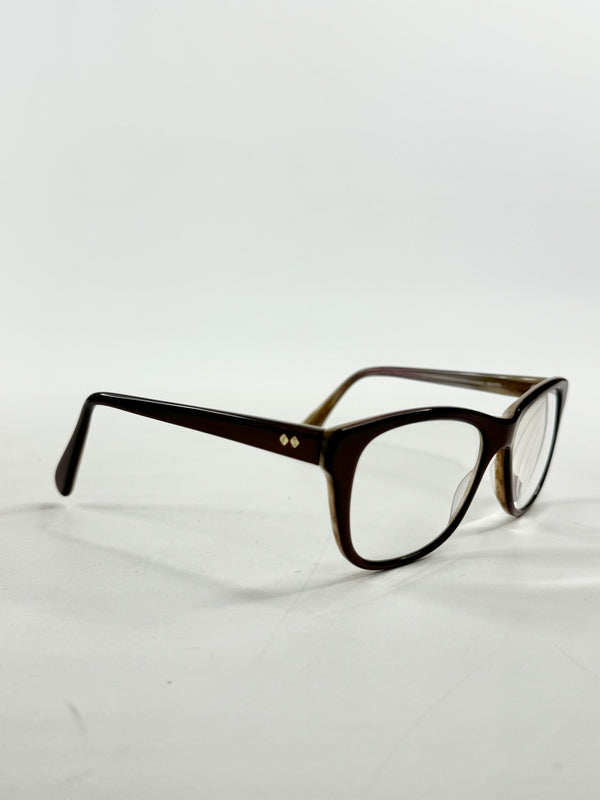 Paul Smith 'Lyndon' Deep Metallic Red Rounded Glasses