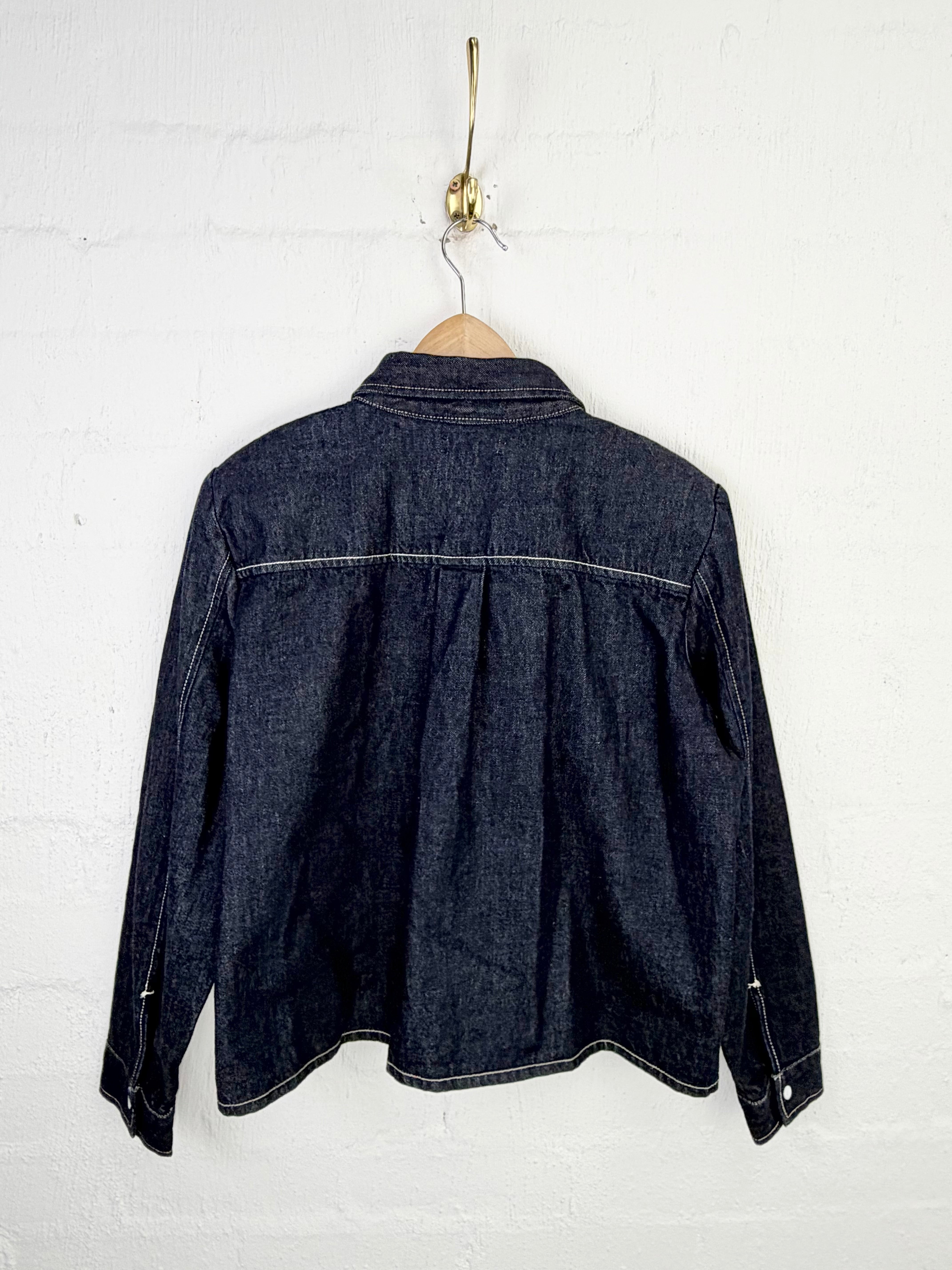 Levi's Dark Blue & White Click Button Shirt - XL