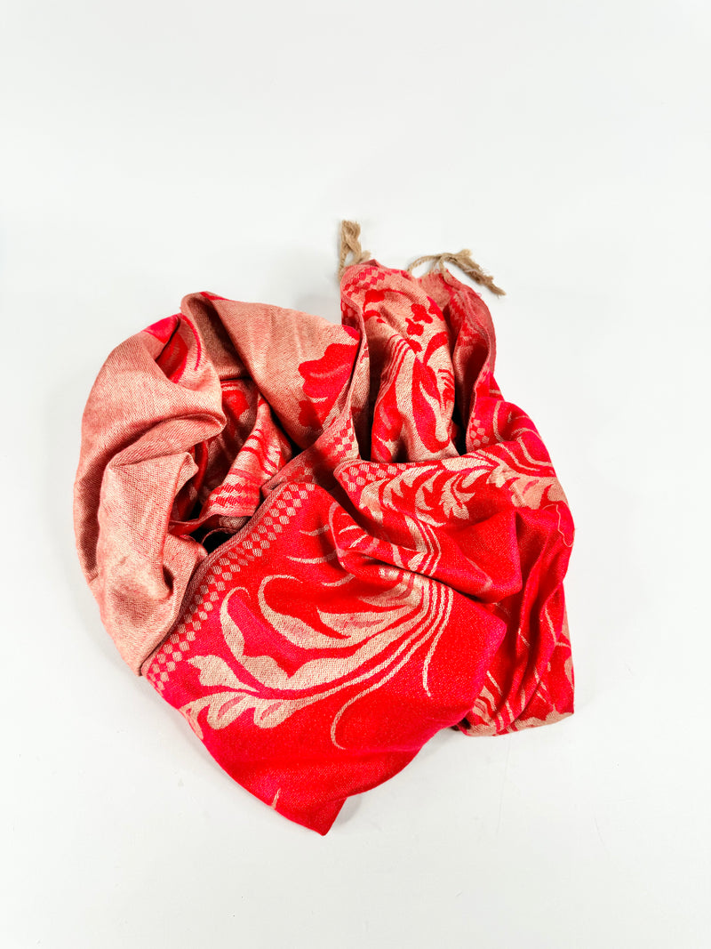 Red & Gold Pashmina