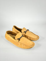 Basement Ochre Leather Loafers - EU43