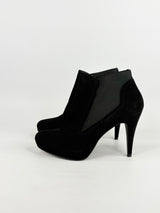 Karen Millen Black Suede Ankle Boots - EU40