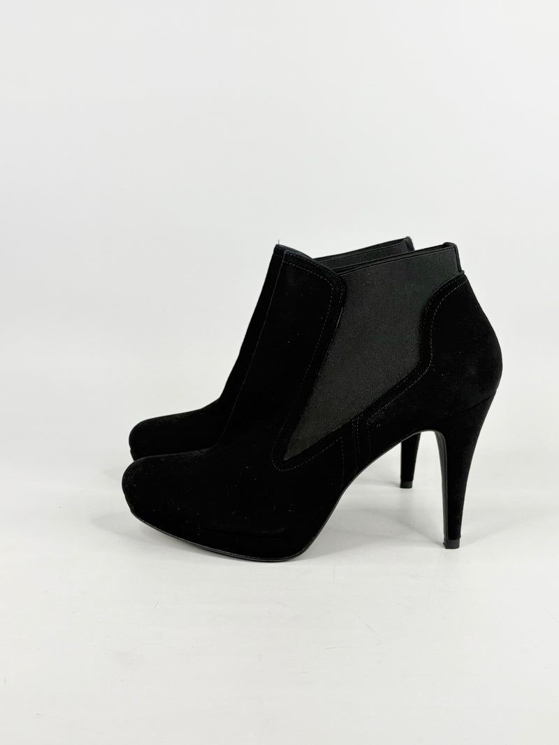 Karen Millen Black Suede Ankle Boots - EU40