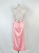 Manning Cartell Cherry Blossom Pink Silky Cocktail Dress - AU10