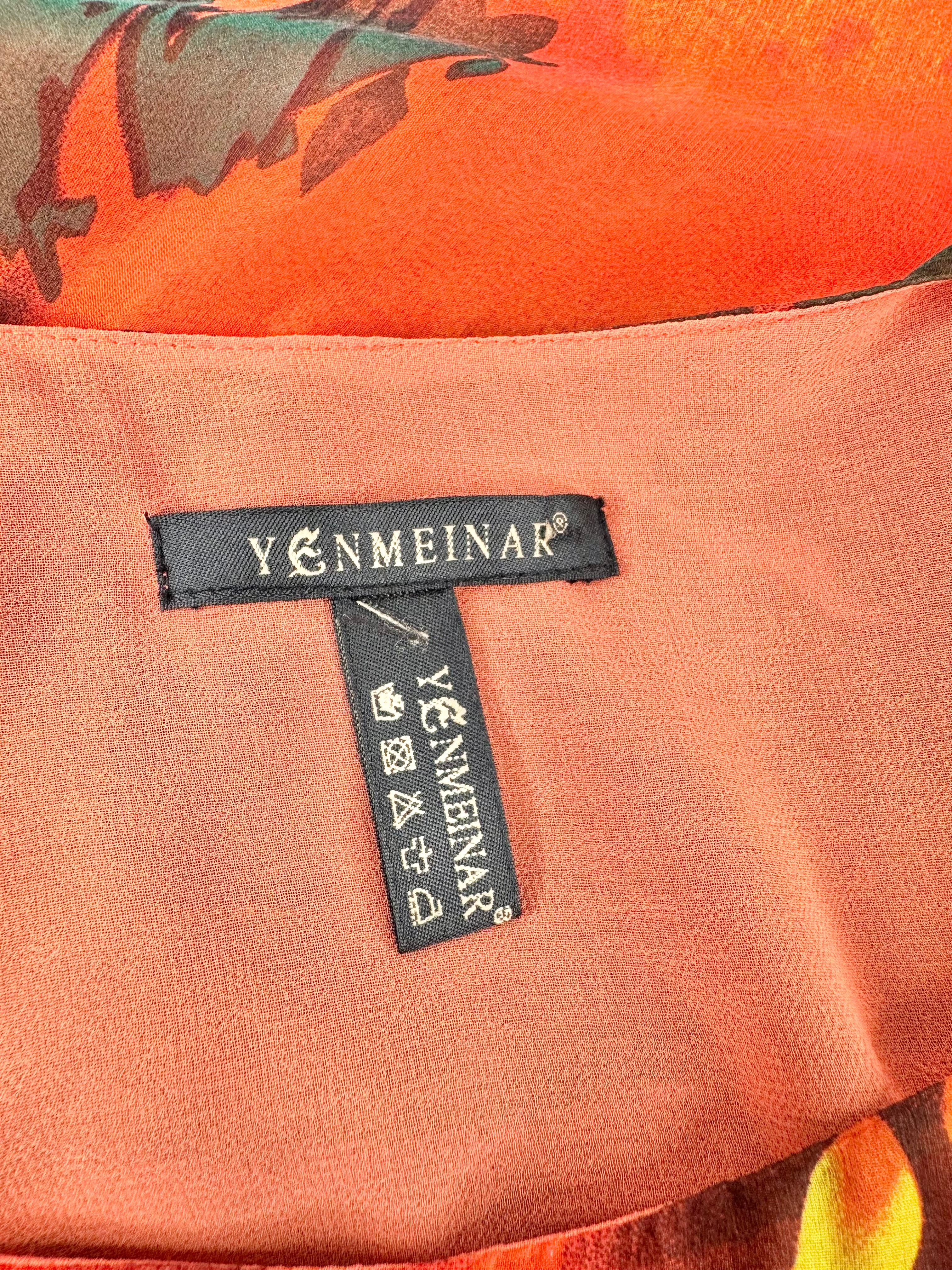Yenmeinar Orange Tiered Detail Dress - AU12