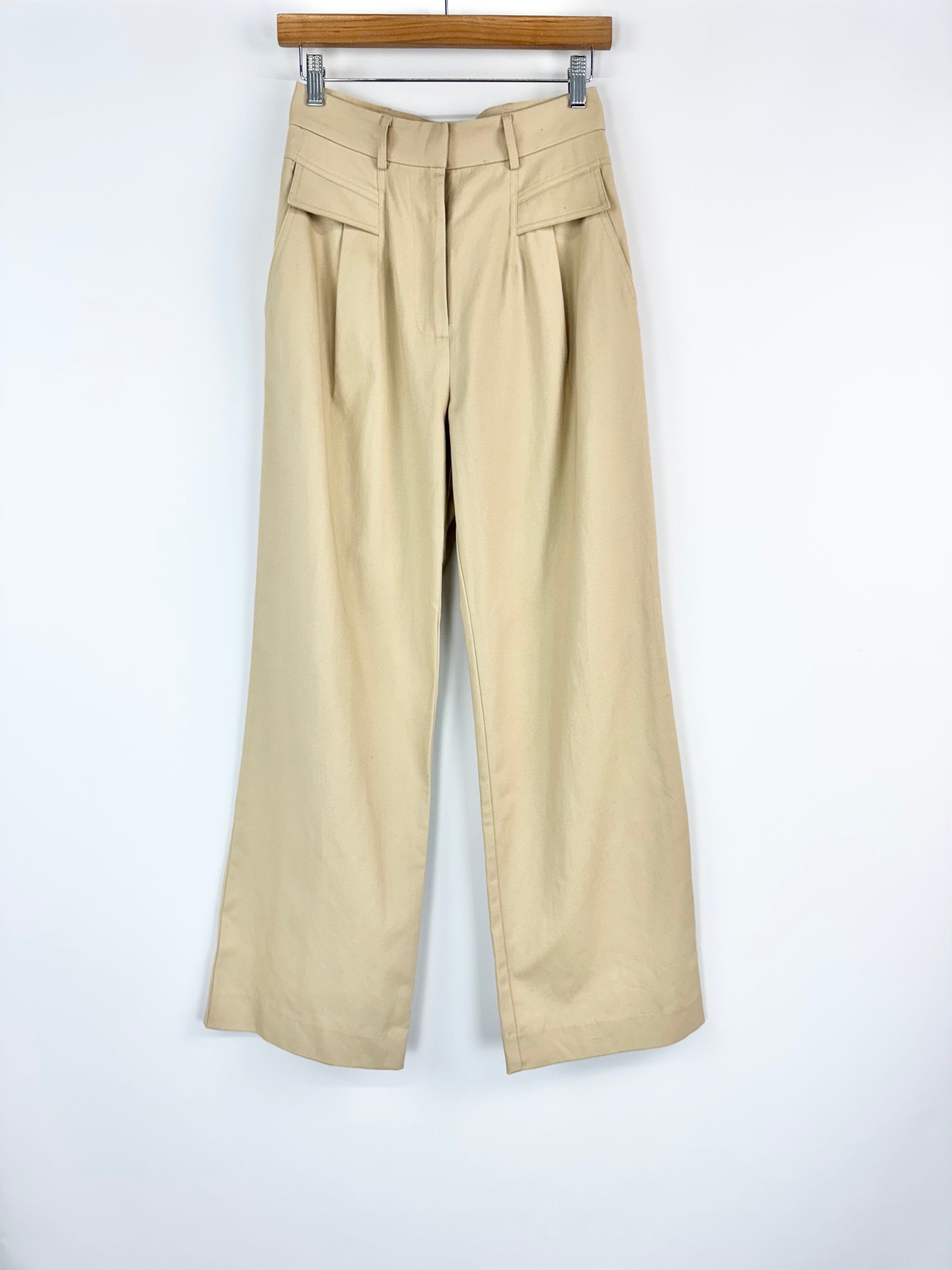 Bec + Bridge 'Talia' Beige Wide-Leg Pants NWT - AU8