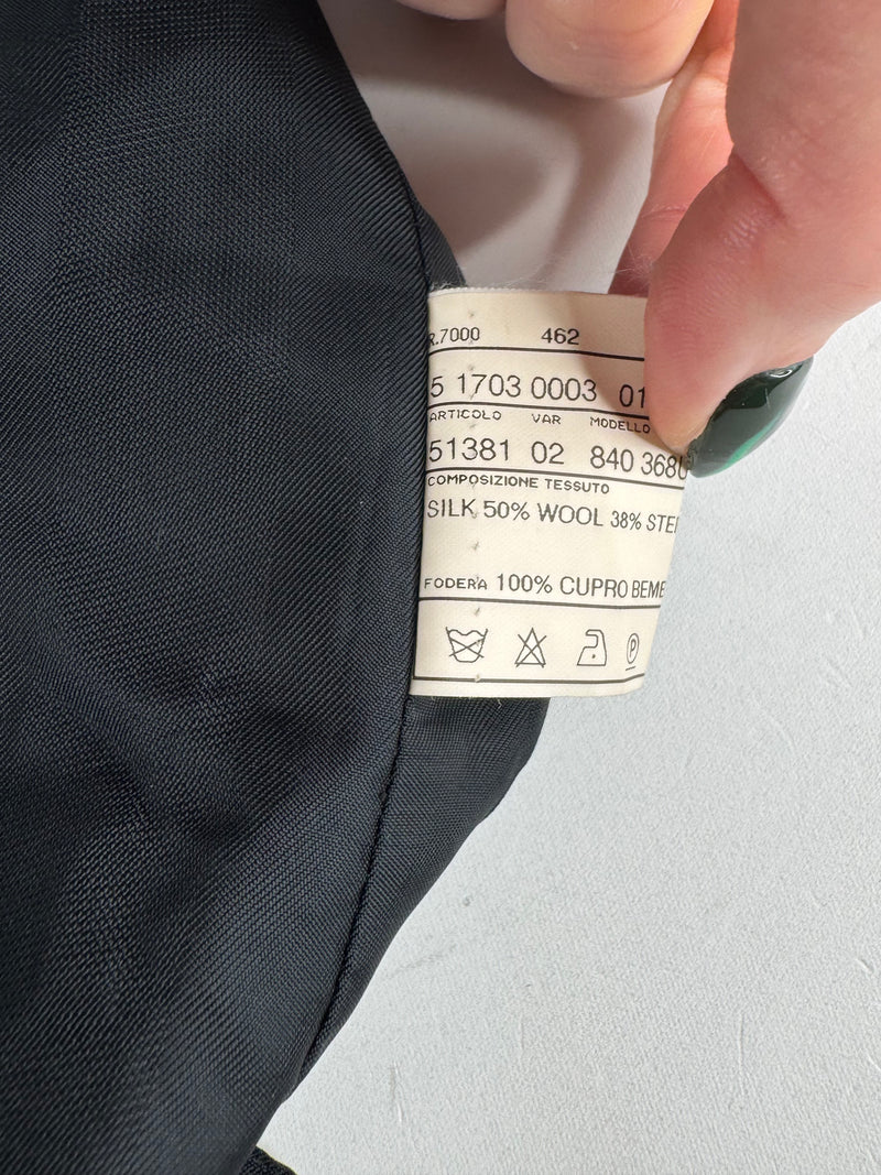 Pal Zileri Black Silk Blend Waistcoat - M