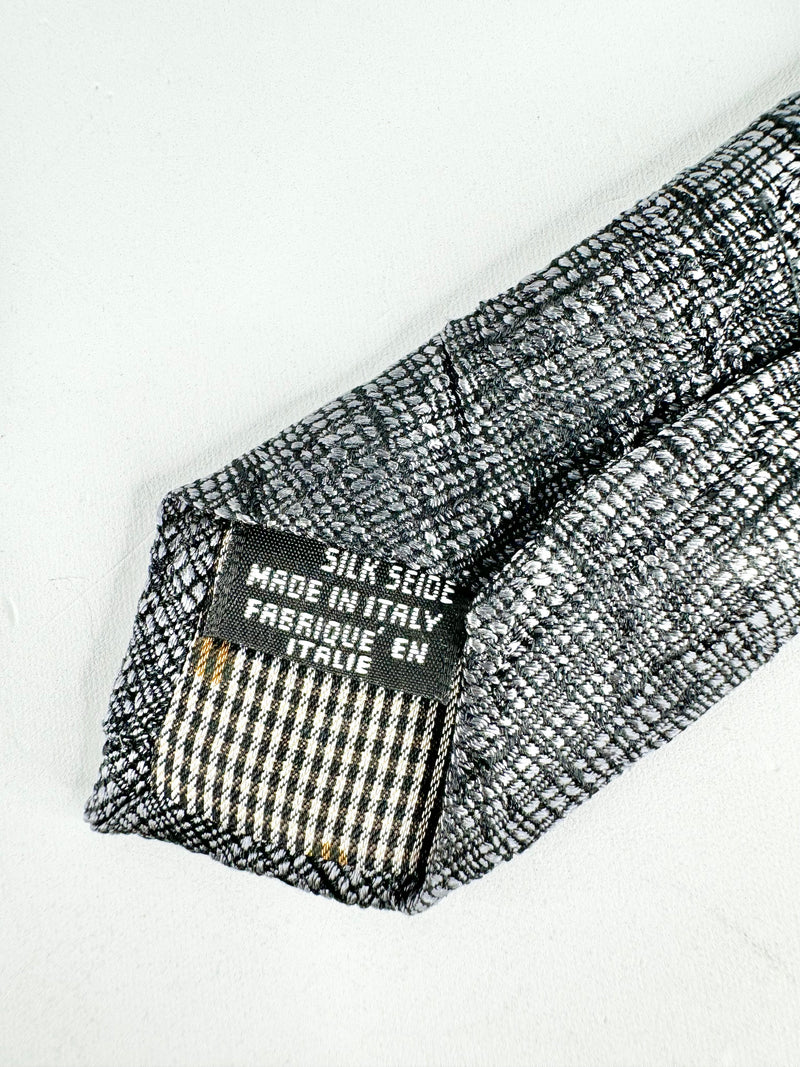 Kenzo Black & Grey Textured Tie