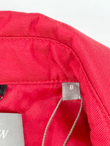 Jigsaw Red Double-Breasted Trench Coat - AU8