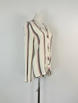 Maje White Striped Tunic - AU8