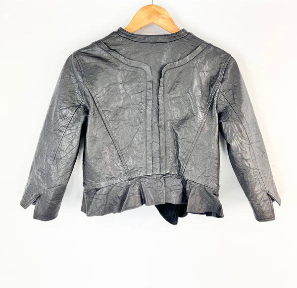 Buddah Wear Black Leather Jacket - AU8/10