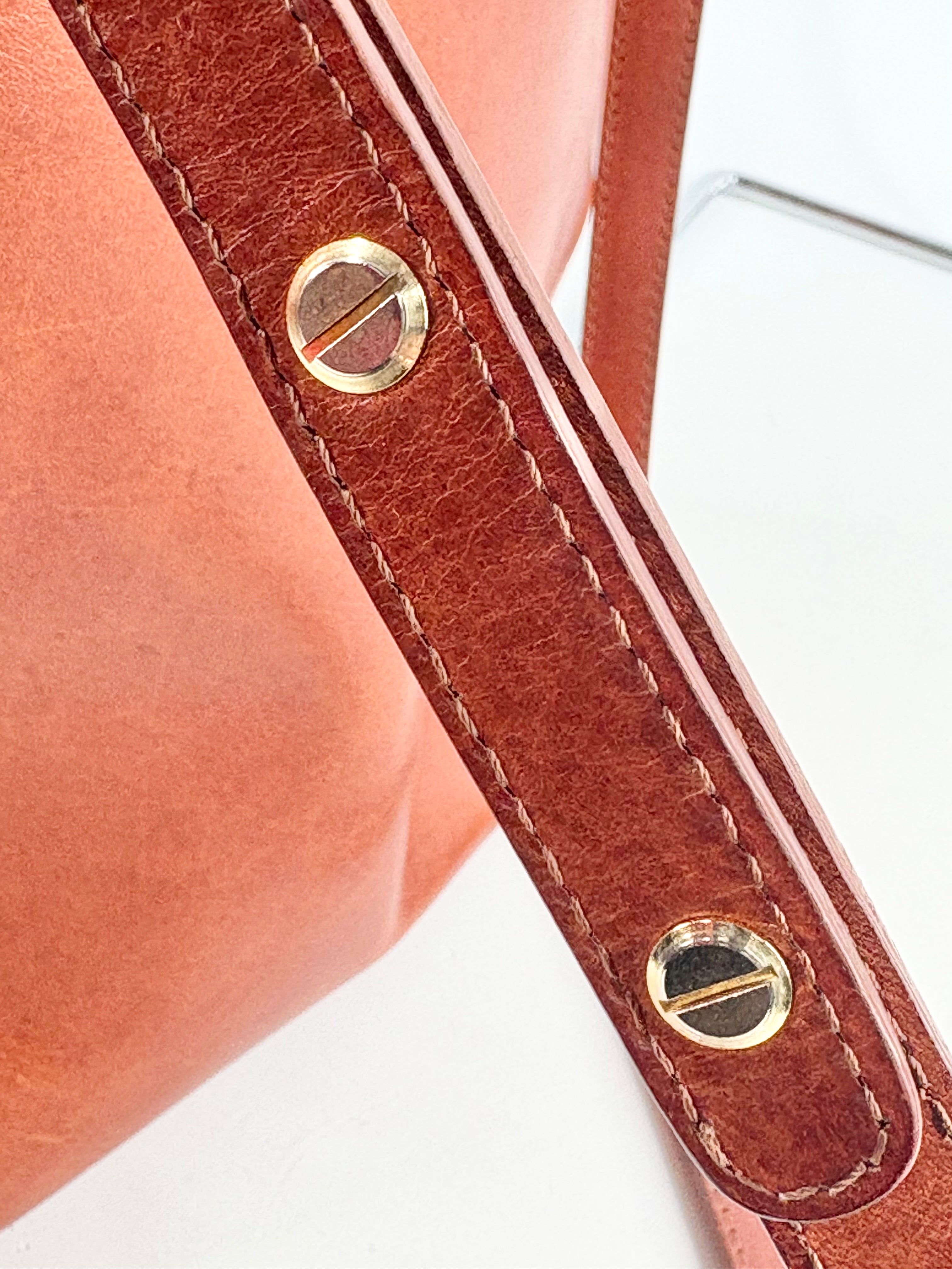 Mansur Gavriel Dark Mahogany Leather Shoulder Bag