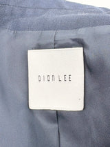 Dion Lee Ink Wool Tailoring Belted Lapel Coat Dress - AU6/8