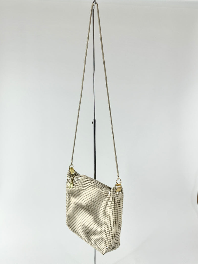 Glomesh Beige Handbag