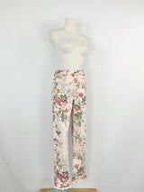 Zimmermann Soft Pink Floral Jeans - AU8