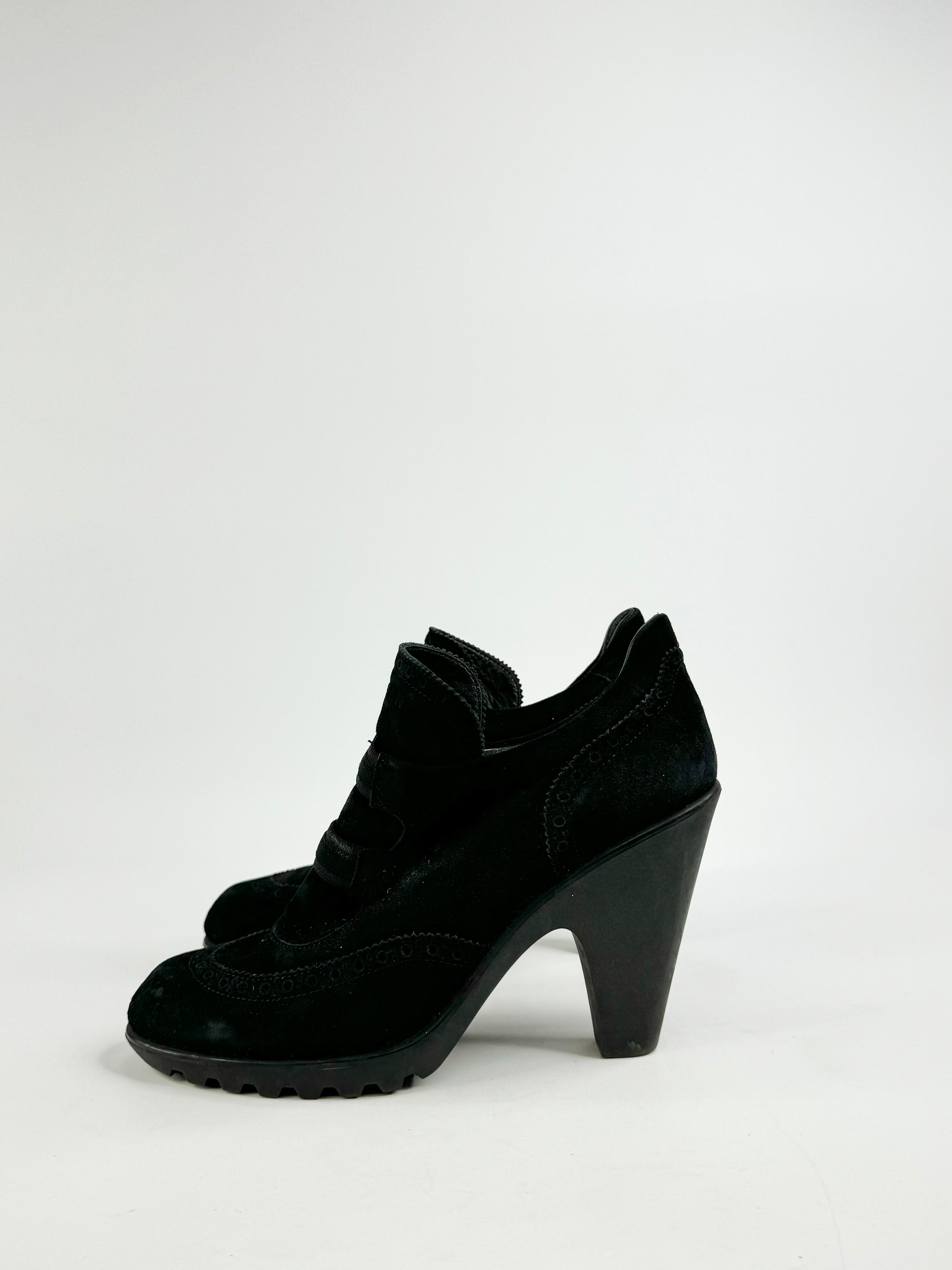 Karl Lagerfeld x Hogan Black Suede Ankle Boots - EU40