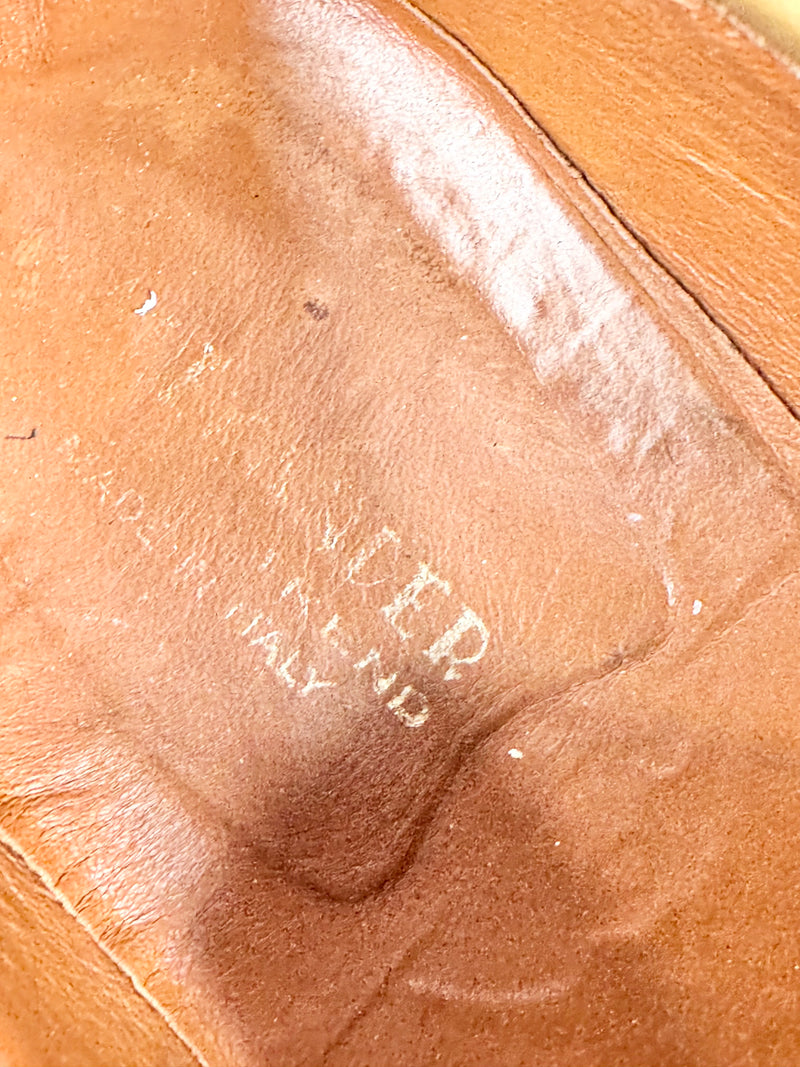 Smooth Tan Leather Loafers - EU45