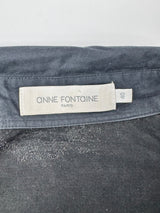 Anne Fontaine Black & Navy Long Sleeve Top - AU6/8