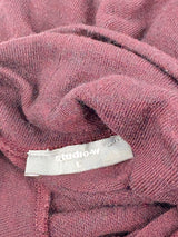 Studio.W Maroon Mock-Neck Long Sleeve Top - L
