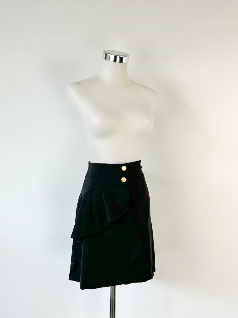 Sandro Black Frilled Skirt NWT - AU10