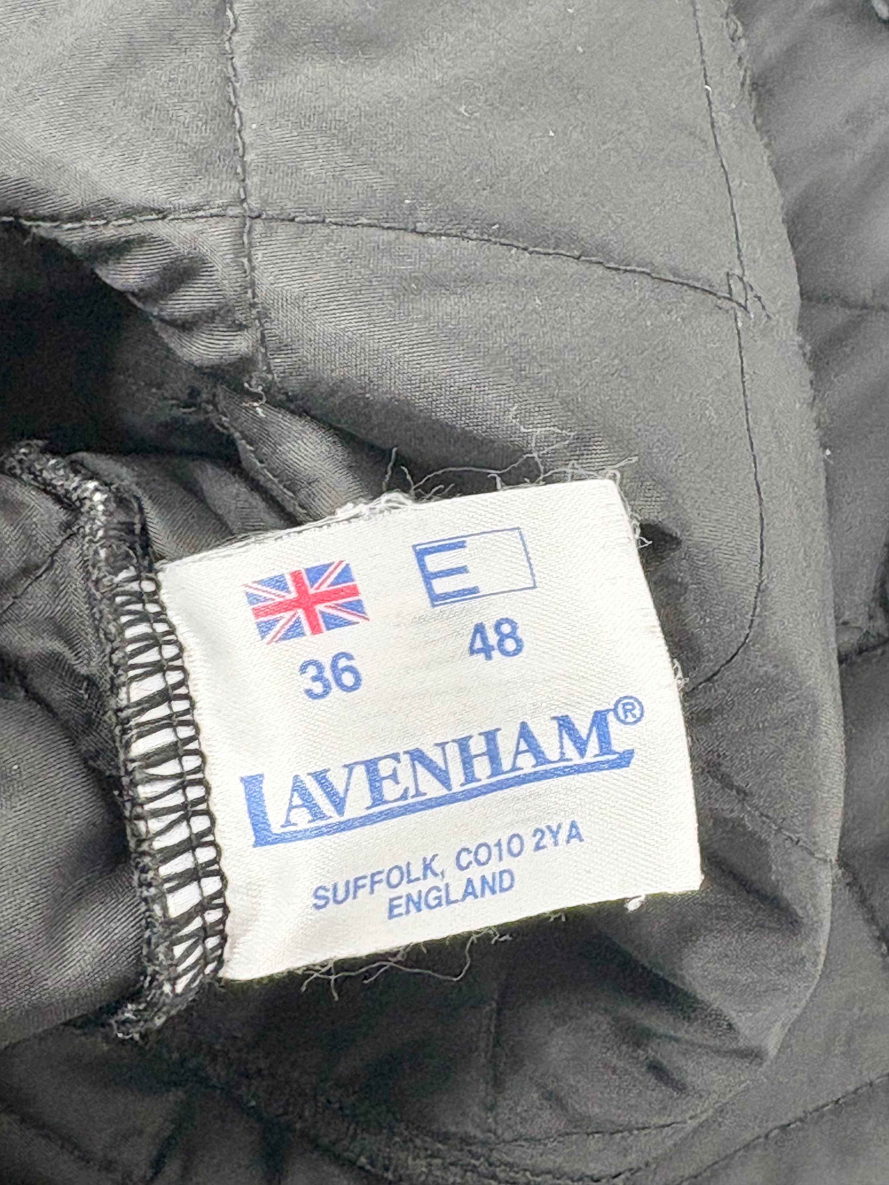 Lavenham Black Quilted & Corduroy Contrast Coat - AU10