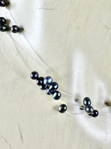 Dyed Purple Pearl Necklace with 14ct Clasp