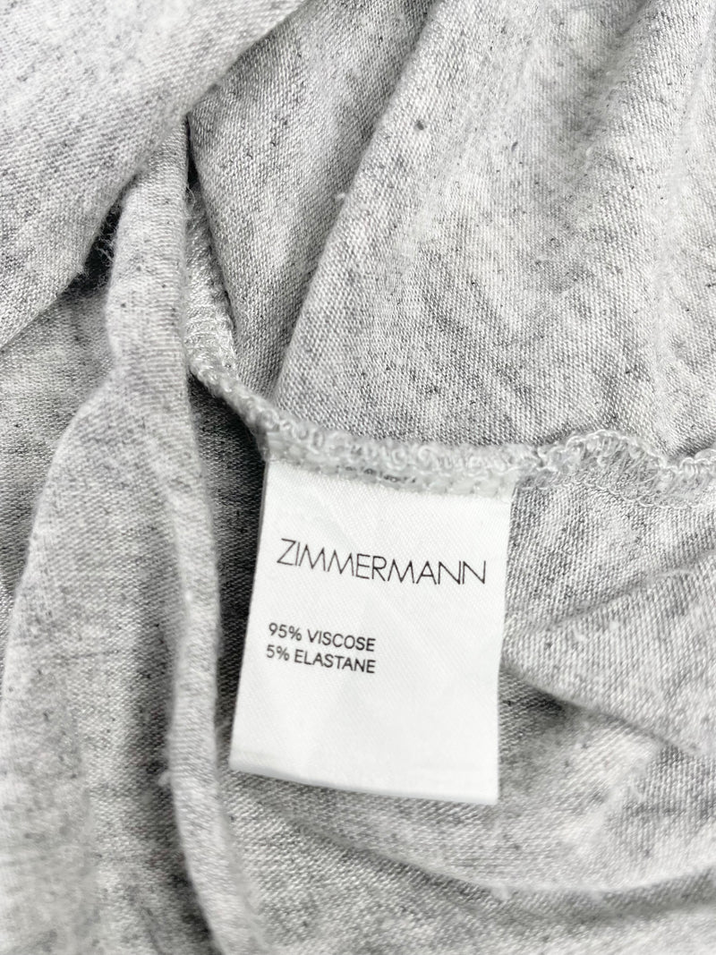 Zimmermann Stone Grey Relaxed T-Shirt - AU10