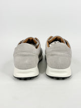 Aquila Light Grey Leather 'Apollo' Sneakers - EU43