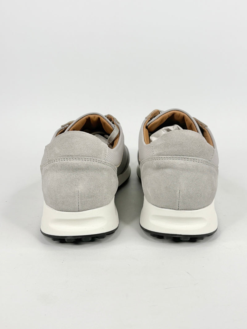 Aquila Light Grey Leather 'Apollo' Sneakers - EU43