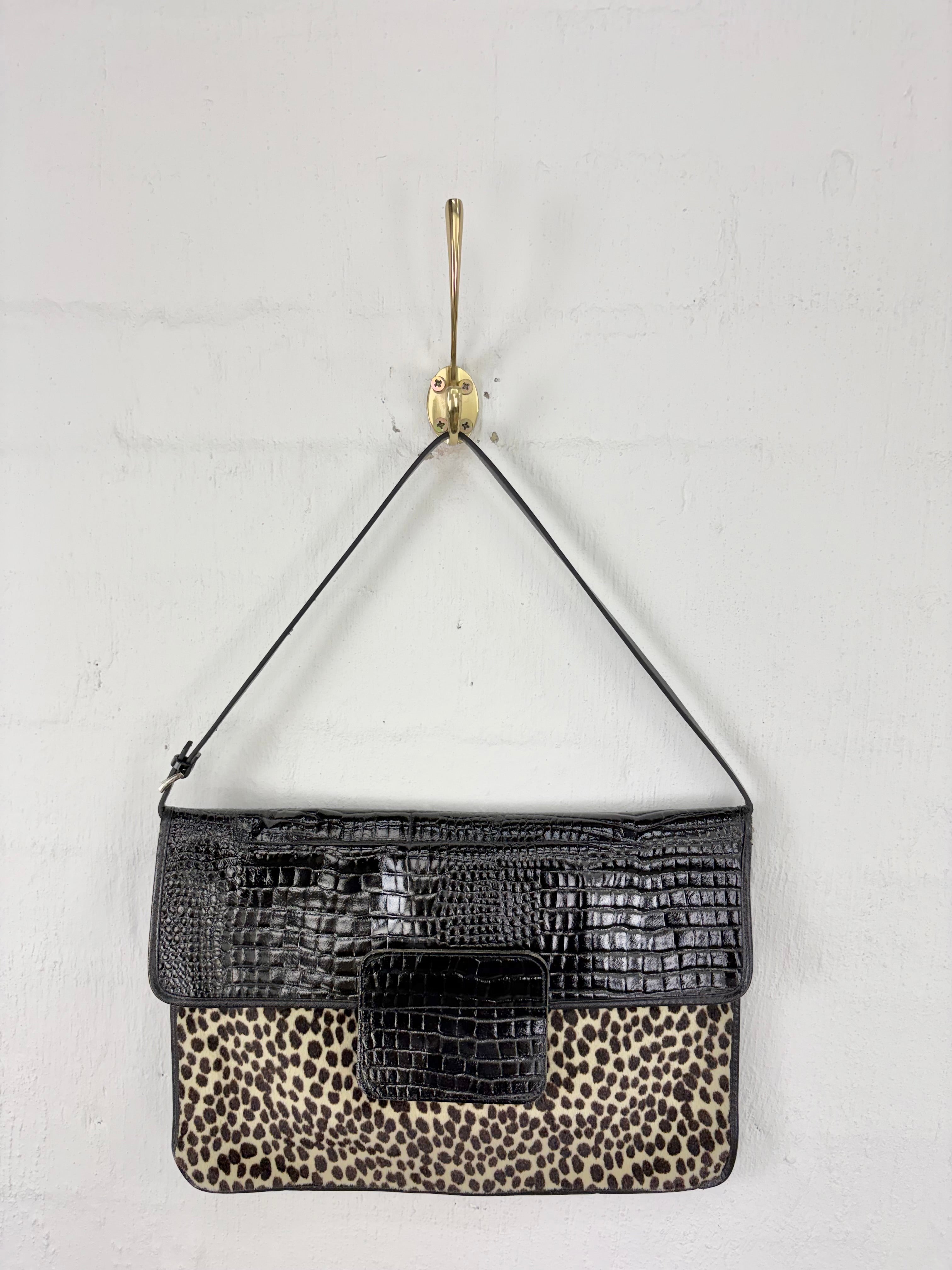 Vintage Cheetah Envelope Handbag