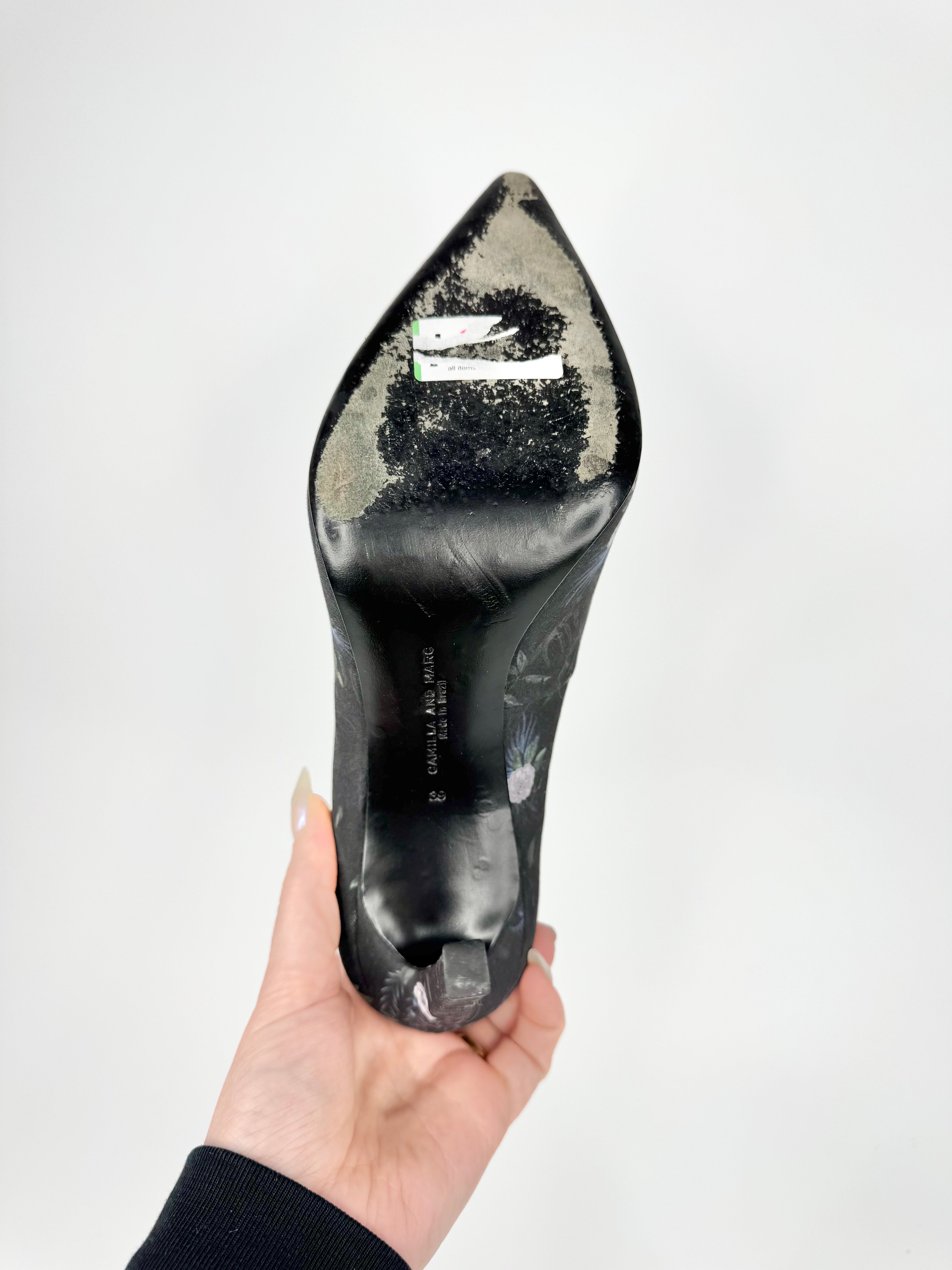 Camilla & Marc Black Floral Pumps - EU39