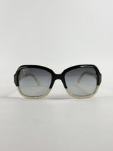 Chanel 5177 CC-Logo Black & White Sunglasses