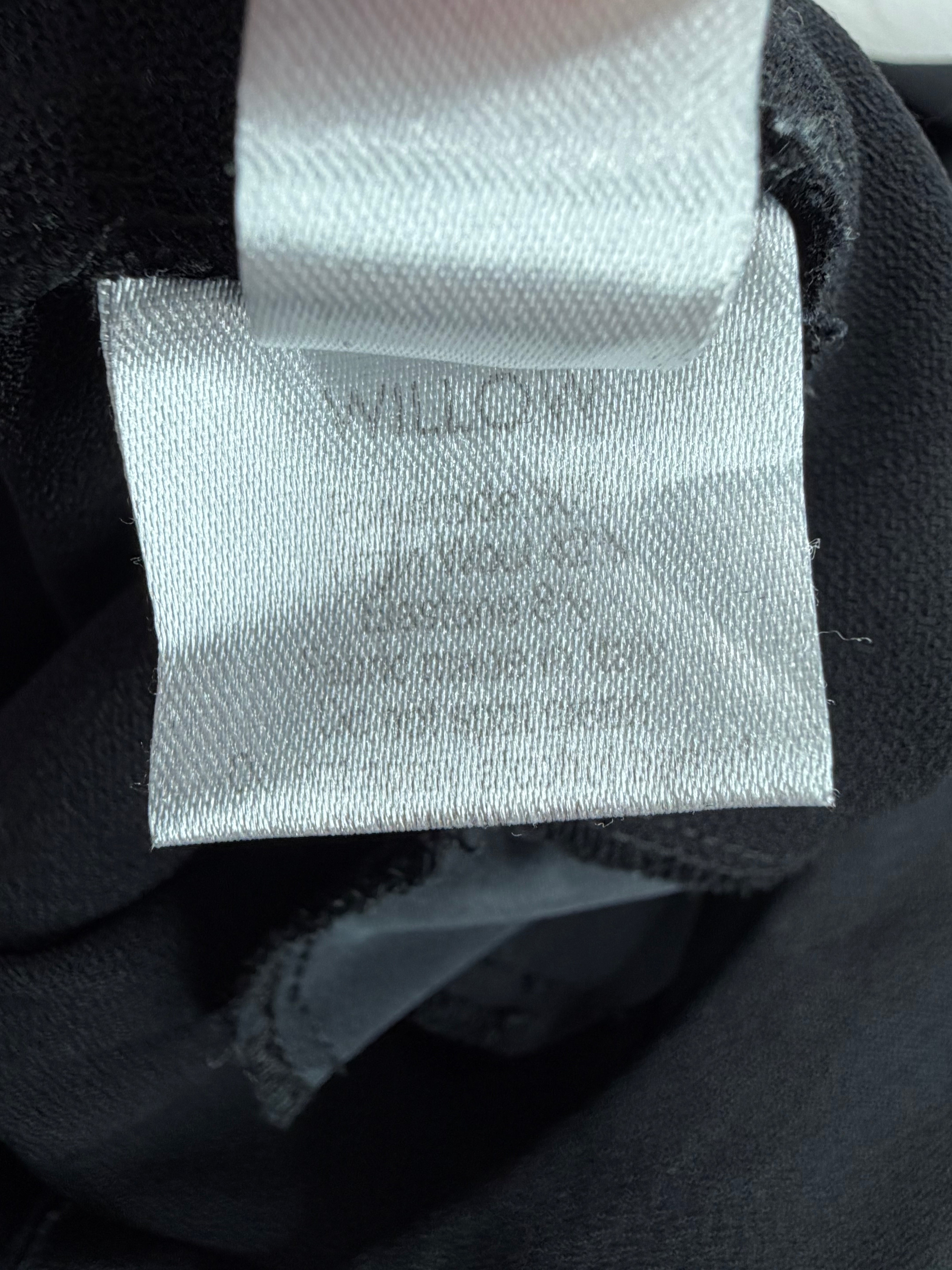 Willow Black Asymmetrical Front Pleat Slacks - AU8