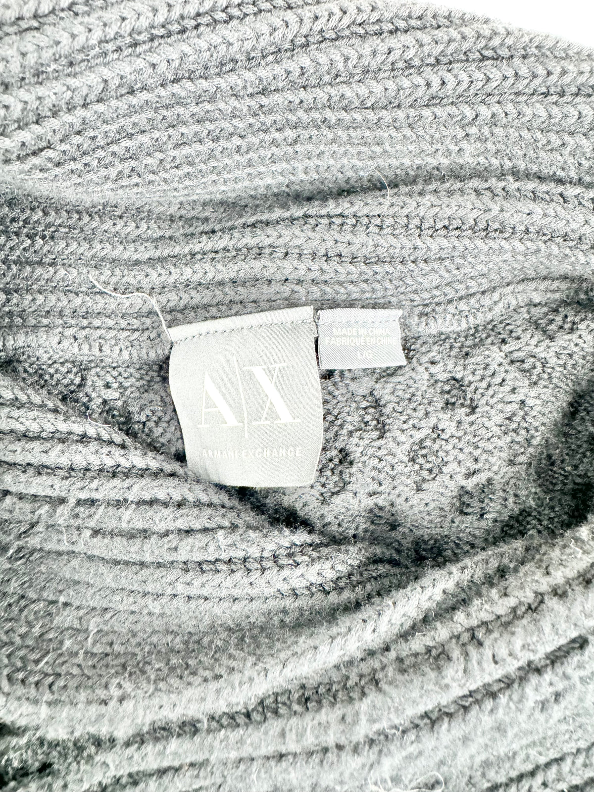 Armani Exchange Black Wool Jumper - L