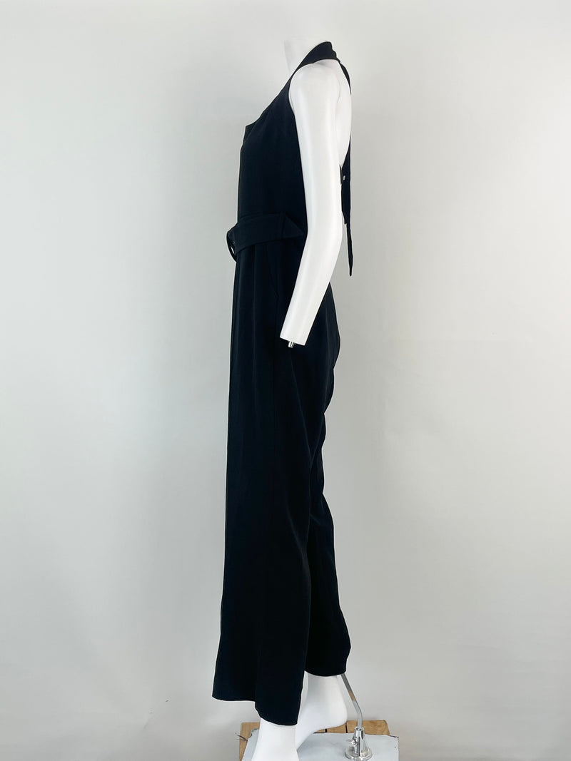 Jonathan Simkhai Black Halter-Neck 'Amiya' Jumpsuit - AU10