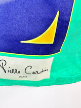 Pierre Cardin Emerald Green Silk Scarf