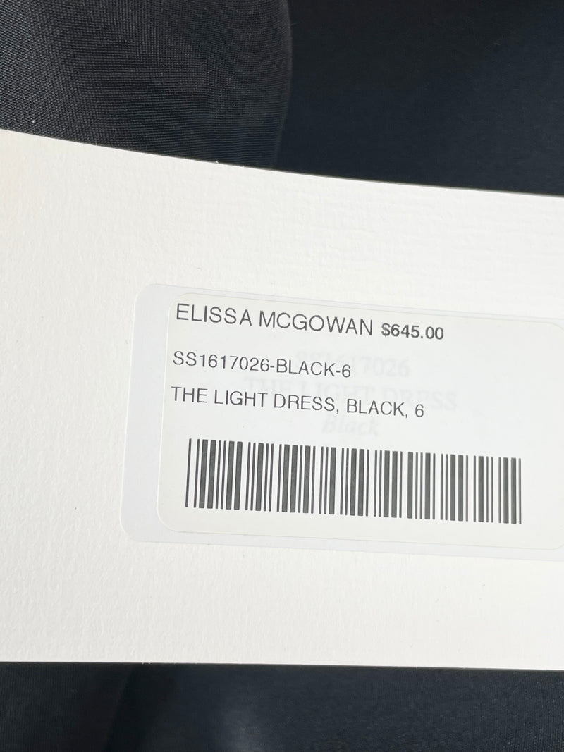 Elissa McGowan Black Silk 'The Light' Mini Dress - AU6