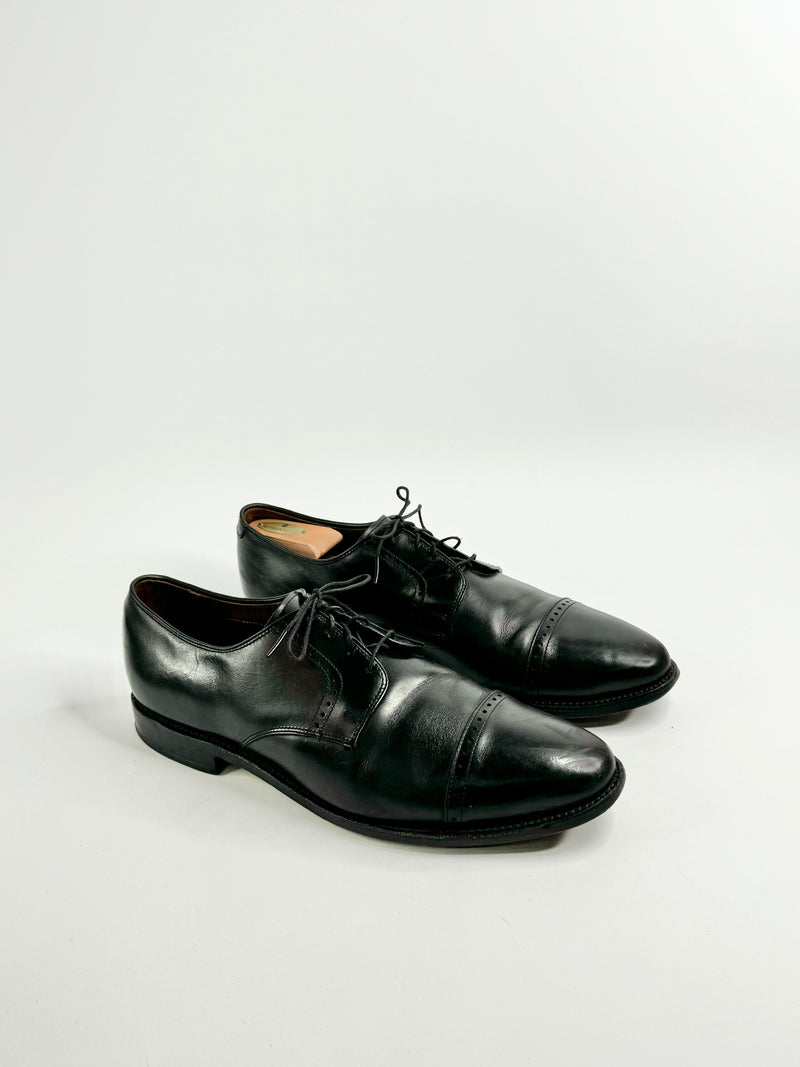 Allan Edmondson Black Leather 'Clifton’ Lace Ups - 13