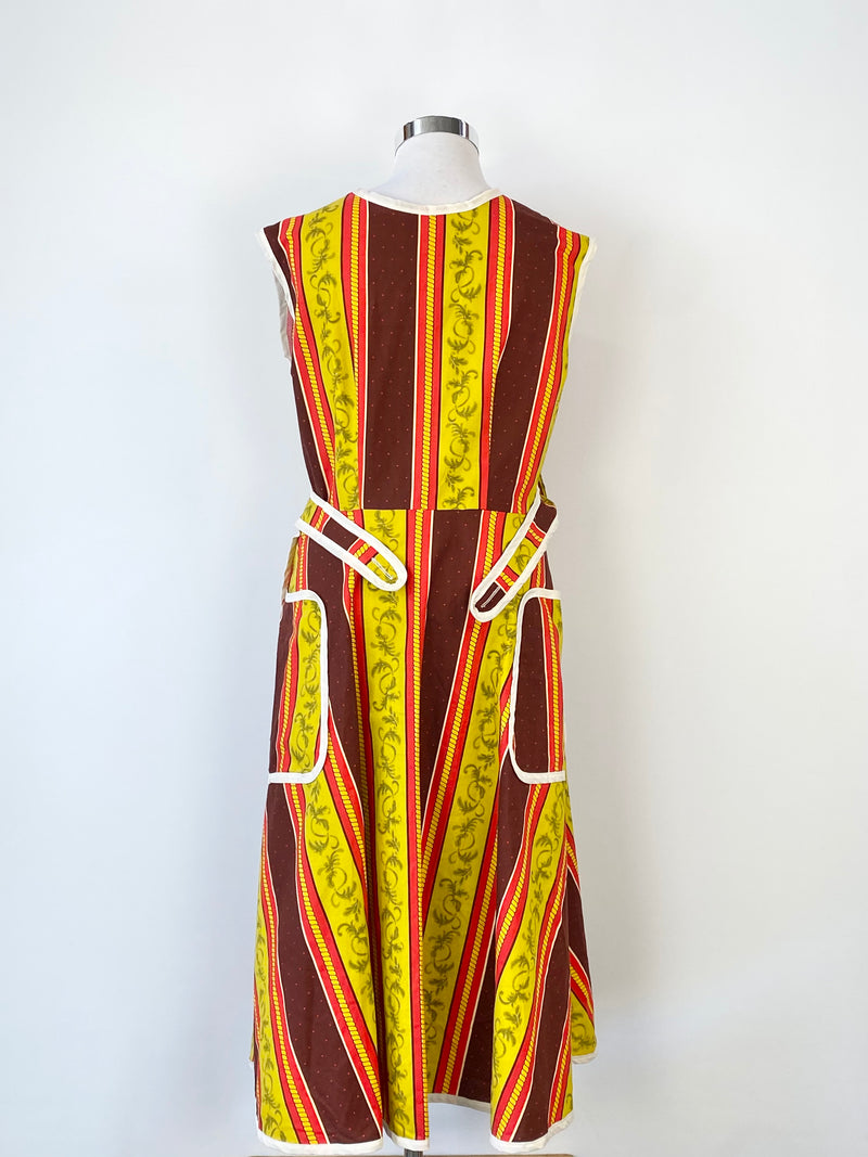 Handmade Vintage Fabric Wrap Dress - AU10/12