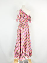 Zimmermann Mauve & Posey Striped Maxi Dress - AU8/10